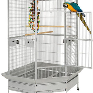 Liberta Raleigh Large Corner Parrot Cage - Stone